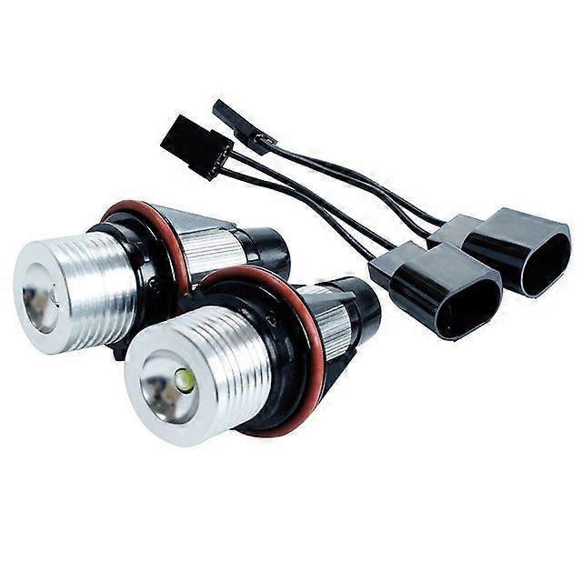 2Pcs Error Free Angel Eye Halo Ring Marker Side Light LED Bulb For BMW E39 5W E53 E60 E61 E63 X5