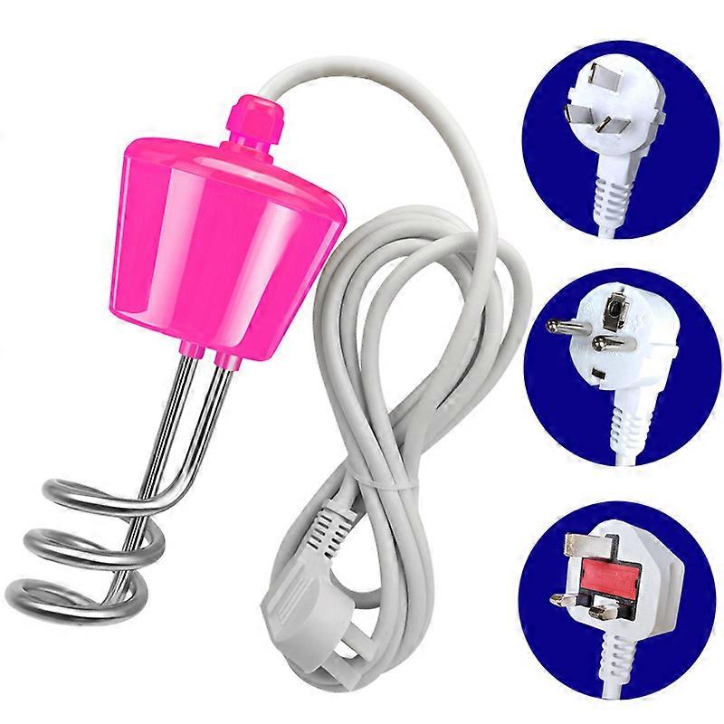 Suspension Heat Fast Heater Bath Tub Bathtub Inflatable Swimming Pool Stainless Steel High Power Water Heating Rod (1pcs, Rose Pink)