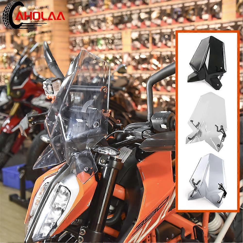 オートバイアクセサリーフロントガラスウィンドデフレクター、ブラケット付き、KTMデューク390、250、125、デューク390、デューク250、2017-2022