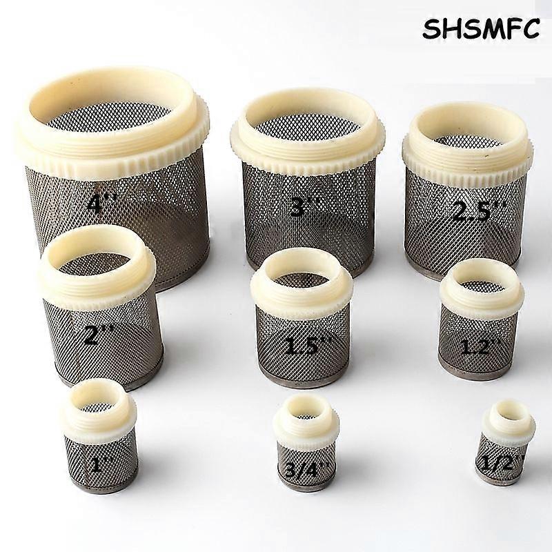1/2 3/4 1 1.2 1.5 2 To 4 Threaded 304 Stainless Steel Garden Micro Net Filter Irrigation Water Pump Protect Hose Mesh FiltersIn-