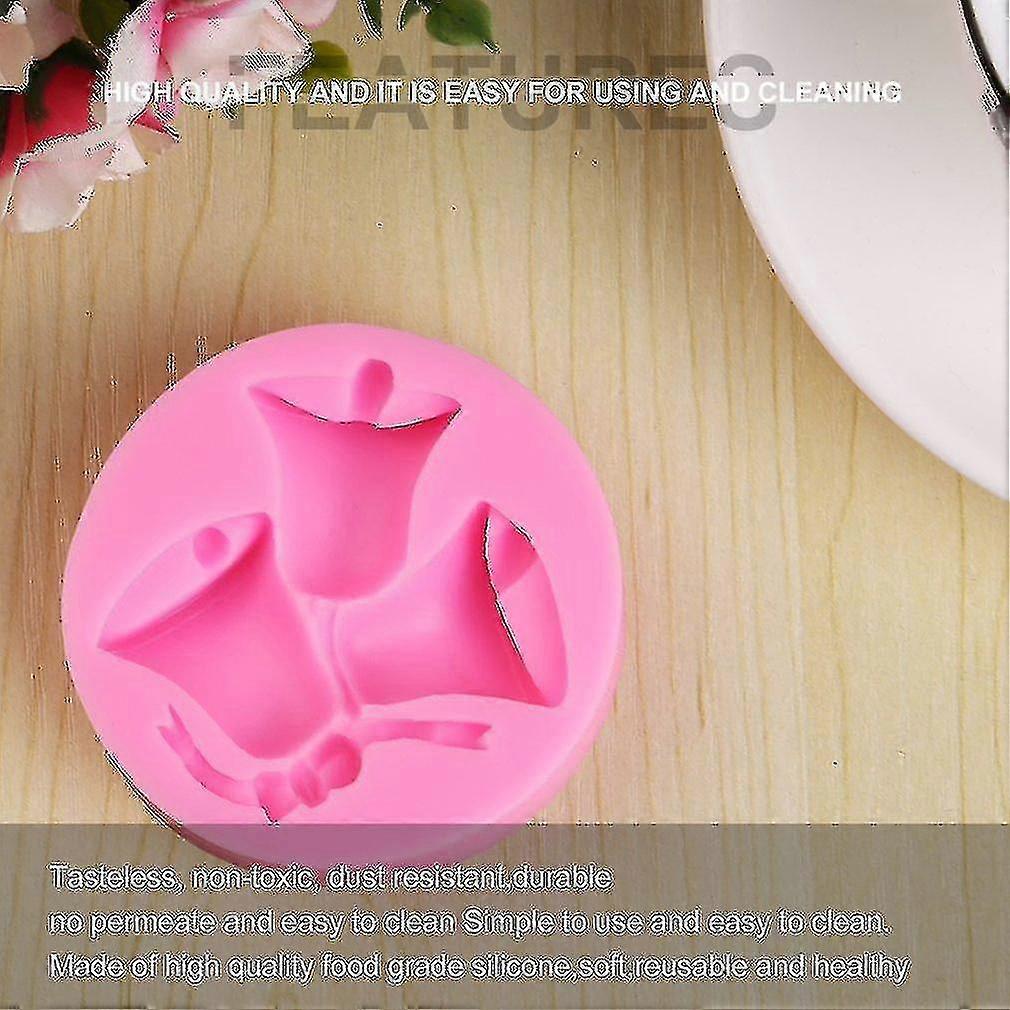 Diy Χριστουγεννιάτικες καμπάνες ανάγλυφα καλούπια κέικ σοκολάτα φοντύ καλούπι καλούπι καλούπι