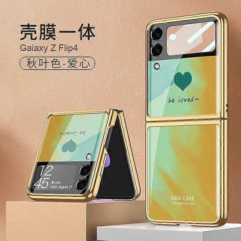 Per Samsung Galaxy z Flip 4 Case pieghevole Flip Painted Love Protective Case
