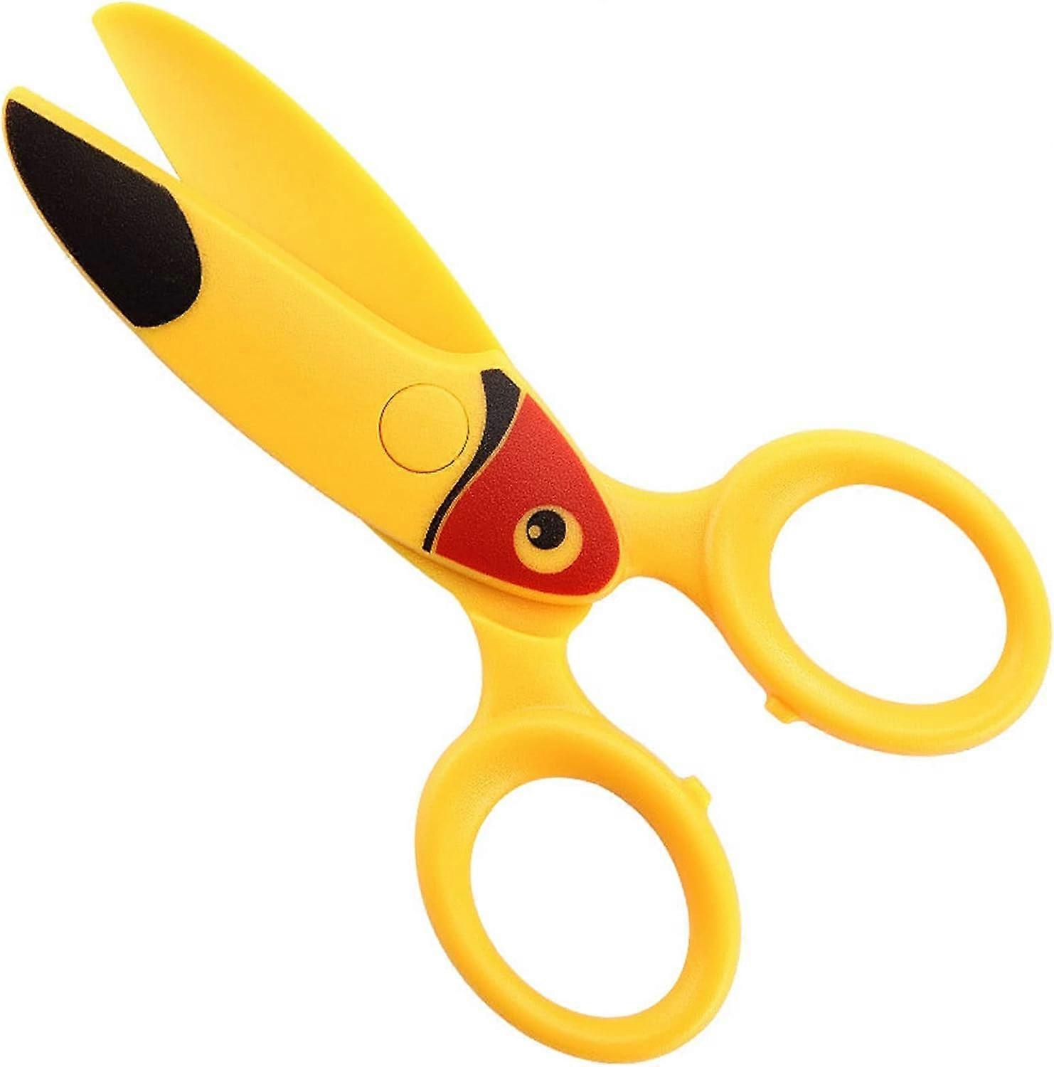 1 Piece Safety Scissors, Plastic Safety Scissors, Paper Cutting Scissors, Serrated Scissors, Creative Scissors, Art Design, for Scr