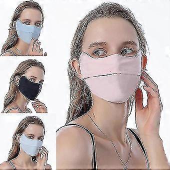 New Unisex Ice Silk Sunscreen Mask Washable Face Mask Adjustable Breathable Cloth Mask Compatible With Outdoor Riding Dust Proof Mask Scarf Half Face