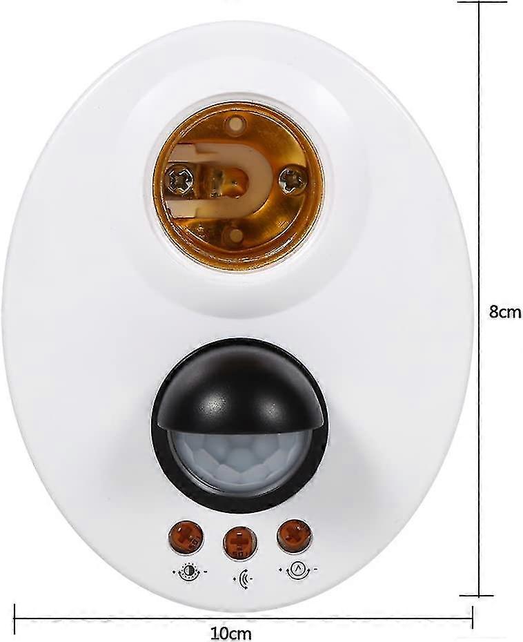 Motion Sensor Light Socket Adapter Holder,with Infrared Sensor,110-250v E27 Led Bulb Base,human Body Induction Automatic Ir Infrared Sensor,wall Light