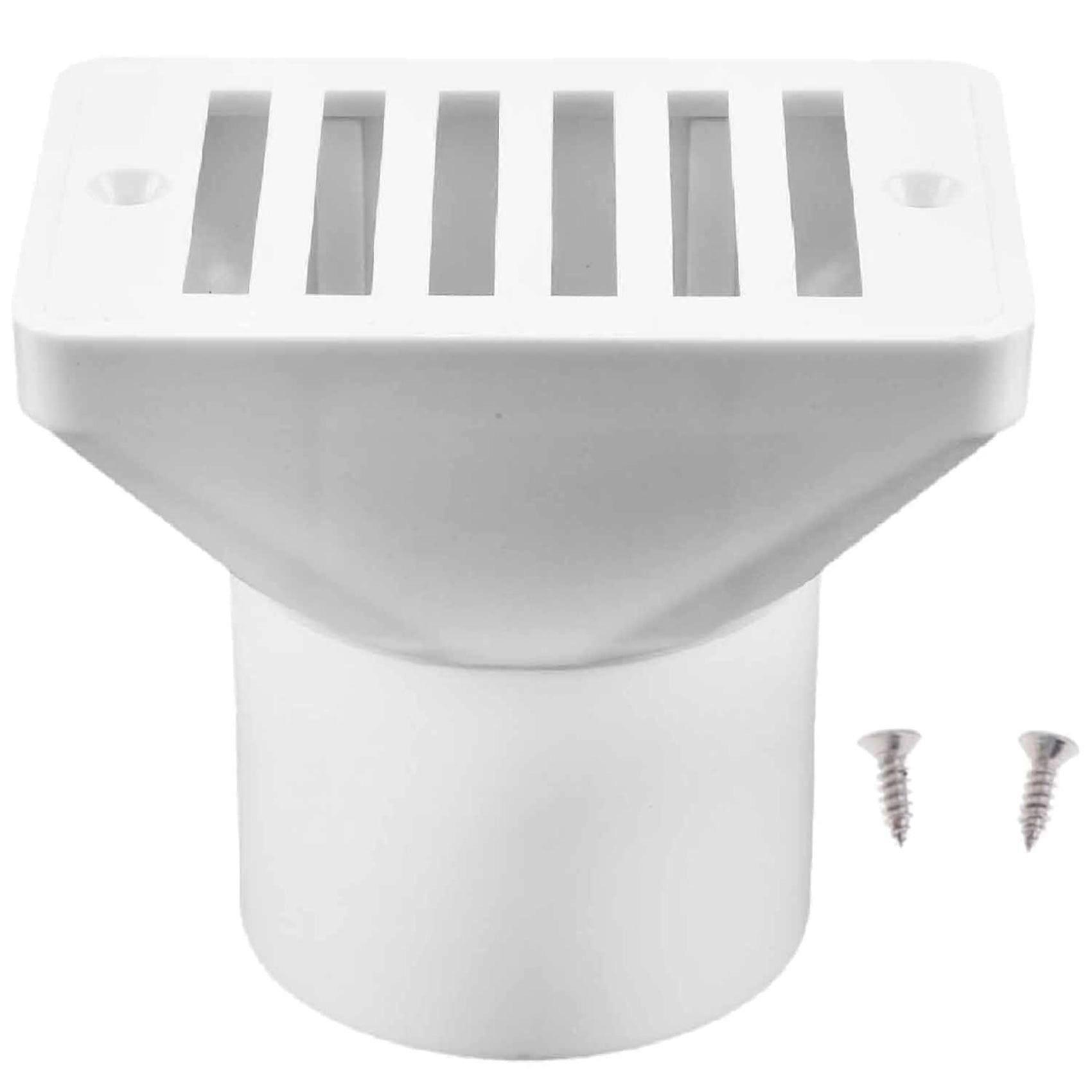 Square Pool Strainer Floor Drain Replacement Pool Water Pipe Accessories 1.5 In