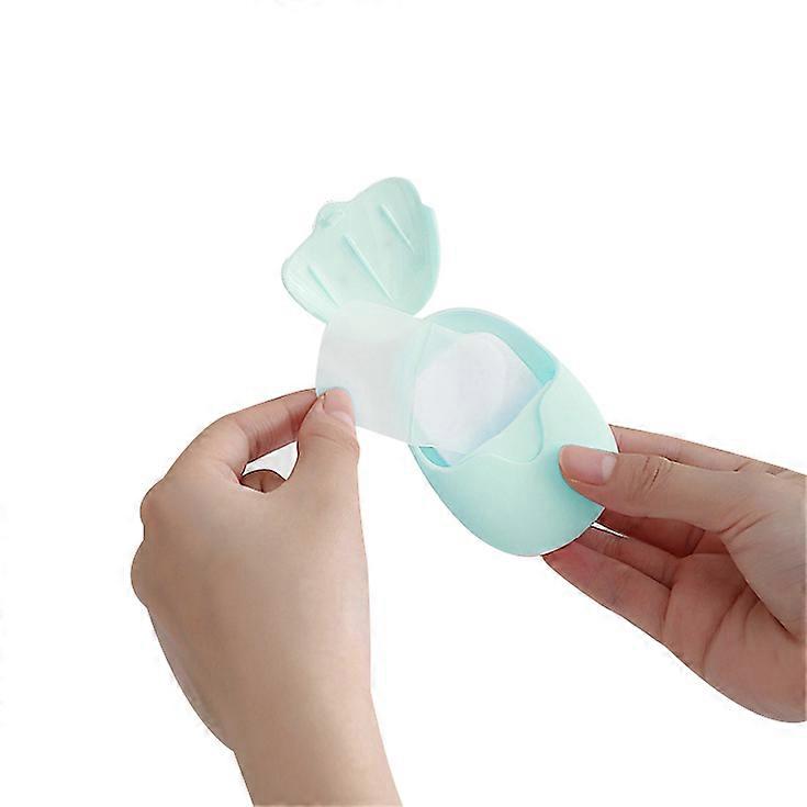 50 Counts Portable Disposable Travel Washing Hand Toiletry Paper Soap Sheets