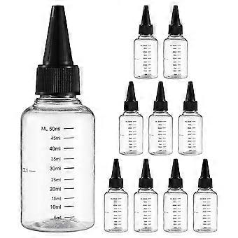 10 Stück Spitzmund Kosmetik Flasche Squeeze Leere Flaschen Applikator Auto Kratzer Reparatur Farbe Spender 50ml