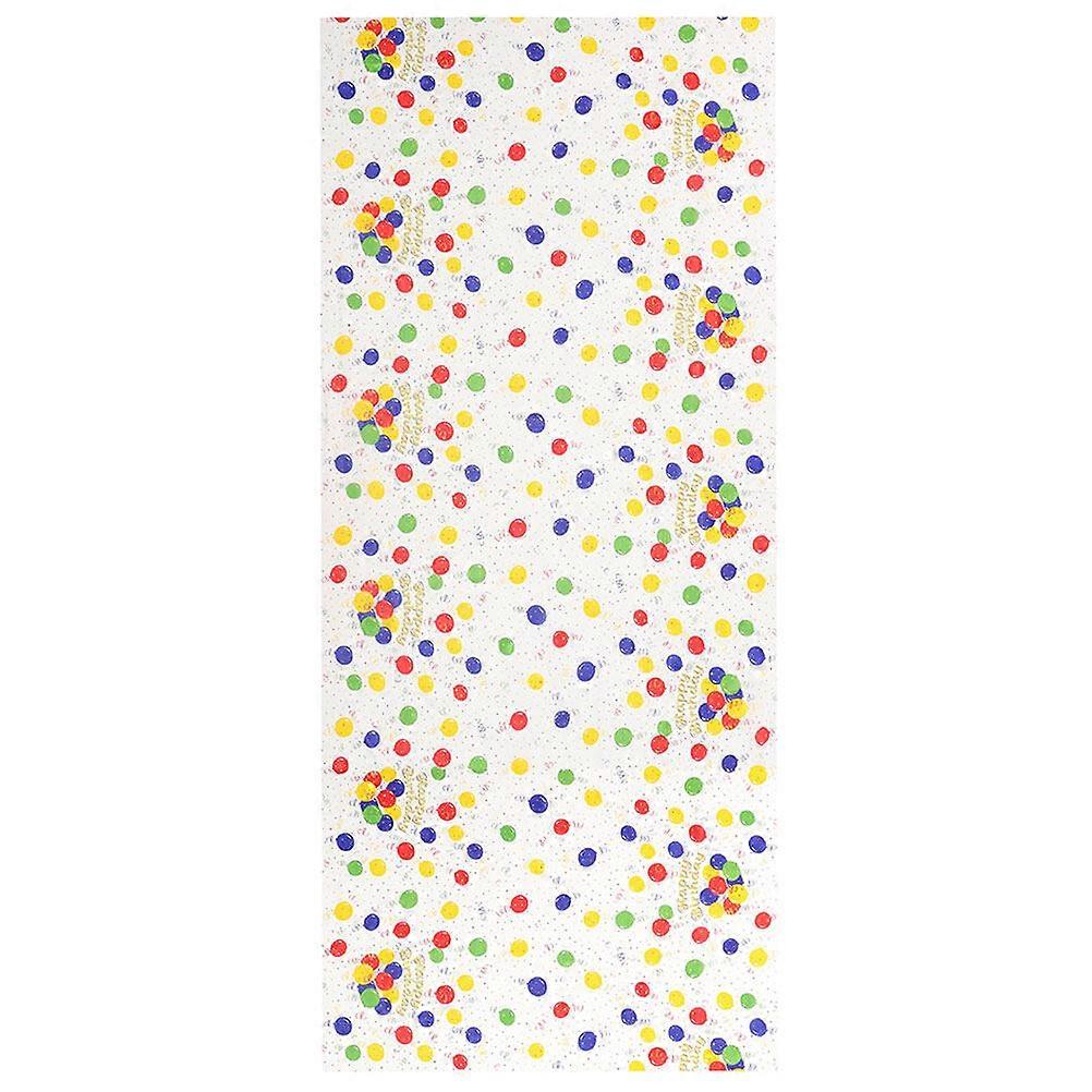 2pcs Birthday Party Decorative Tablecloth Rectangular Tablecloth Plastic Tablecloth Dining Table Cloth