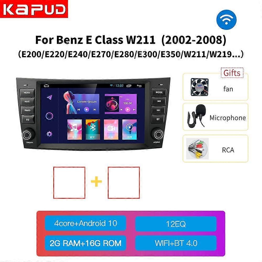 Kapud Android 11 Car Navigation Player Autoradio GPS For Mercedes Benz E-Class W211 W219 E200 E220 E240 E280 E300 BT DVD Carplay
