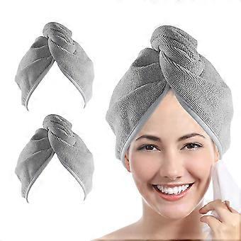 2pcs dry hair caps grey 65*25 cm caps