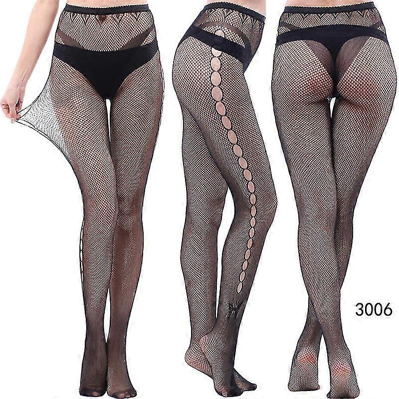 3 perechi de dantelă cu model dresuri Fishnet florale ciorapi mici Gaura model Jambiere Colanti Net Chilot