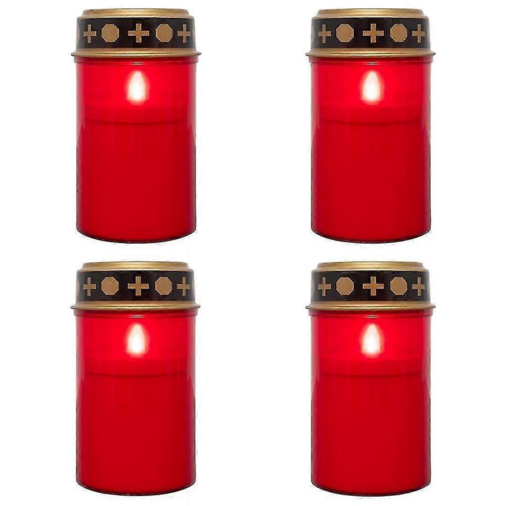 4pcs/set Solar Electronic Light Two Placement Ways Durable And