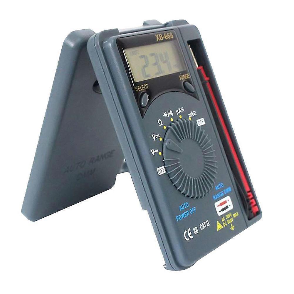 XB866 Portable Mini Digital LCD Multimeter Auto Range DC AC Volt Ohm Tester Mengxi