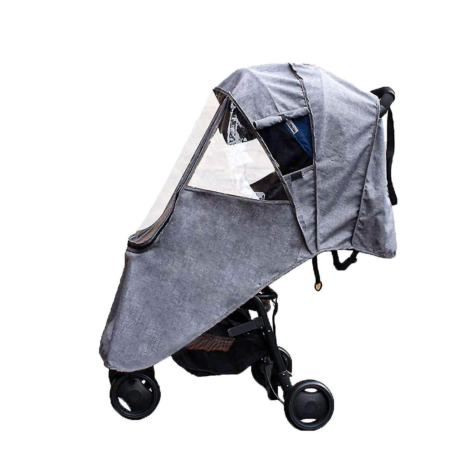 Stroller Cover Weather Shield , Waterproof Protection Umbrella Wind Dust Cover For Strollers