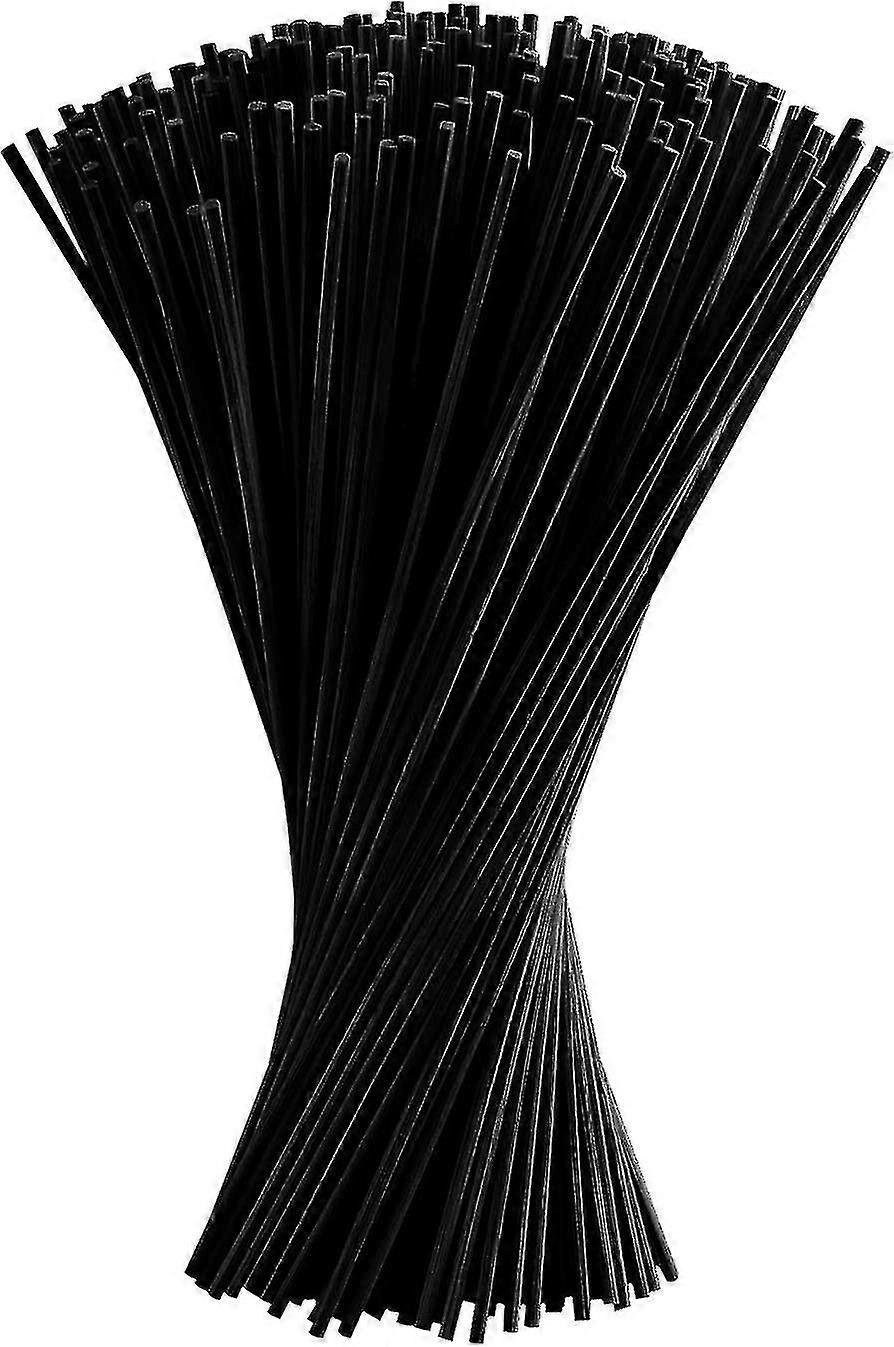 100 Stück schwarze Faser Diffusor Sticks Faser Sticks Öl Aroma Diffusor Sticks 20cm x 3mm