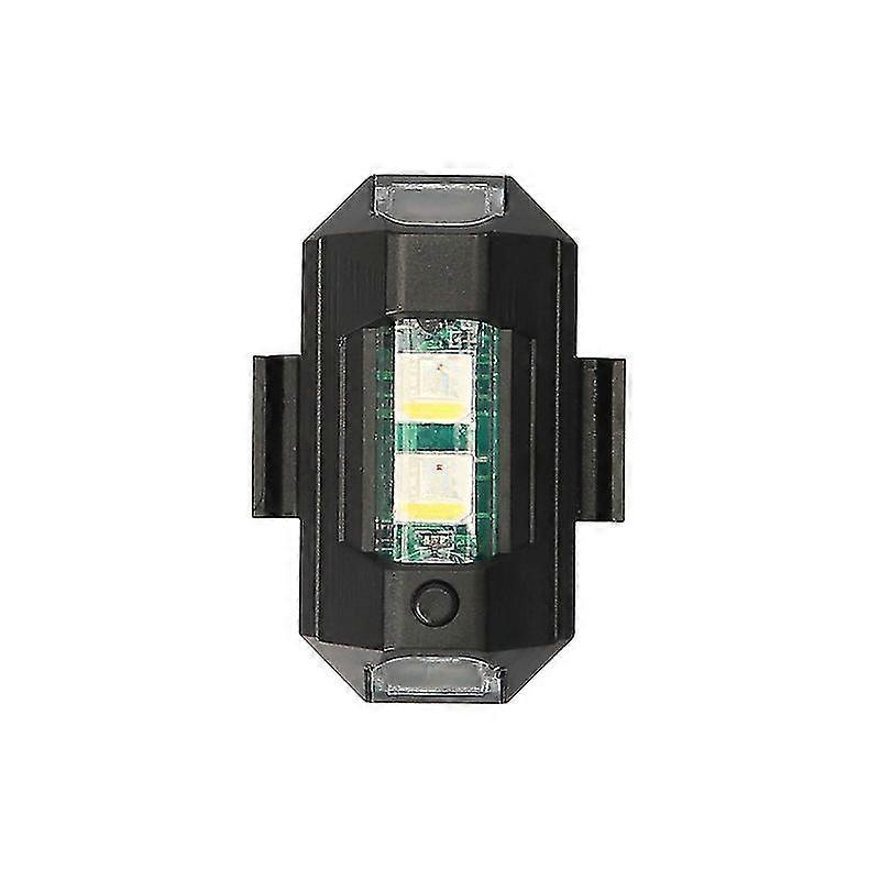 Compact Night Strobe Lamp Indicator Flash Light ,rechargeable, Anti Collision Light (4pcs, Black)