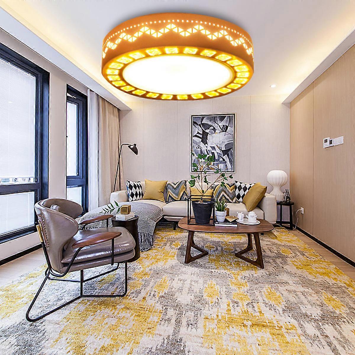 220v 12w Dimmable Led Round Ceiling Light Fixture Thin Flush Mount Home