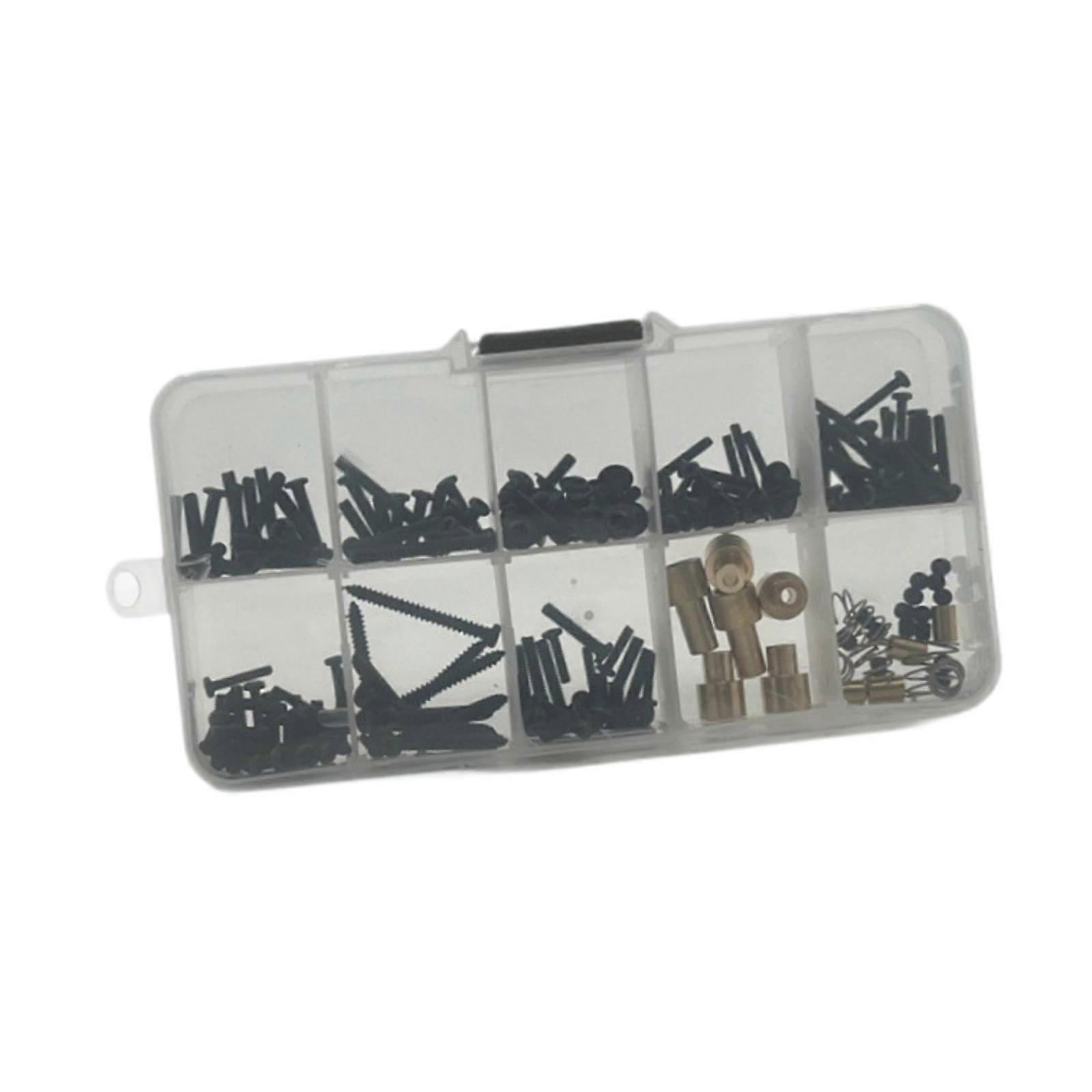 RC Screw Kits with Storage Box Portable DIY Accessory for MN82 1/12 Vehicles