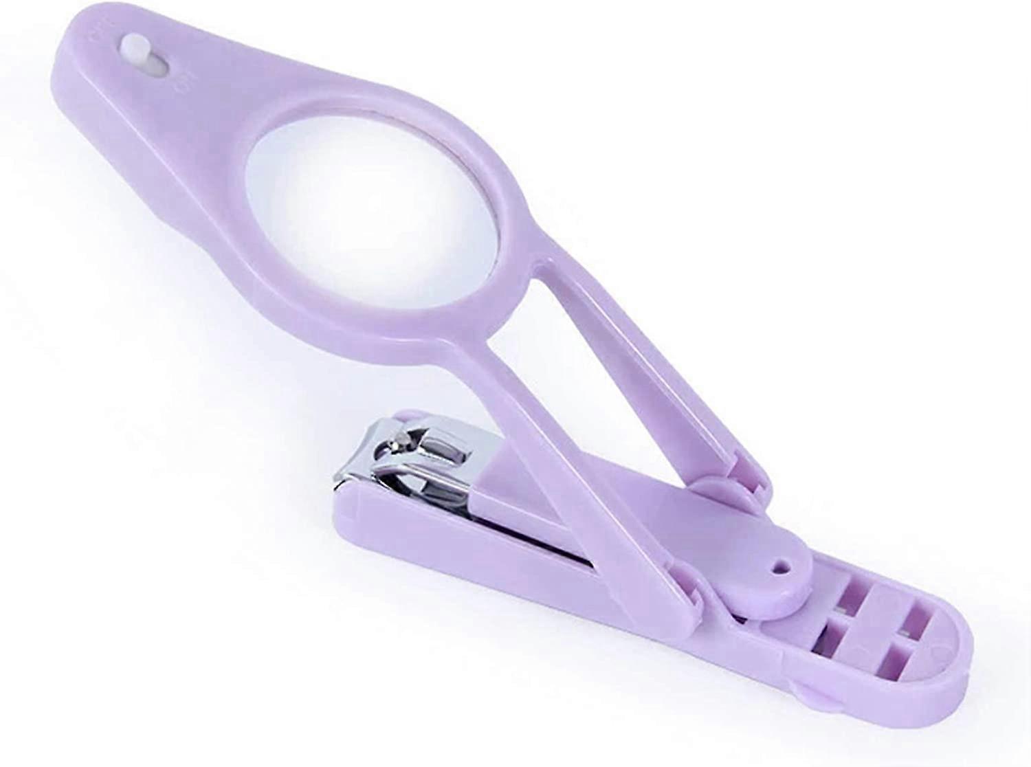 LED Light Magnifier Nail Clippers Portable Foldable Splash-proof Home Practical Multi-Function Nail
