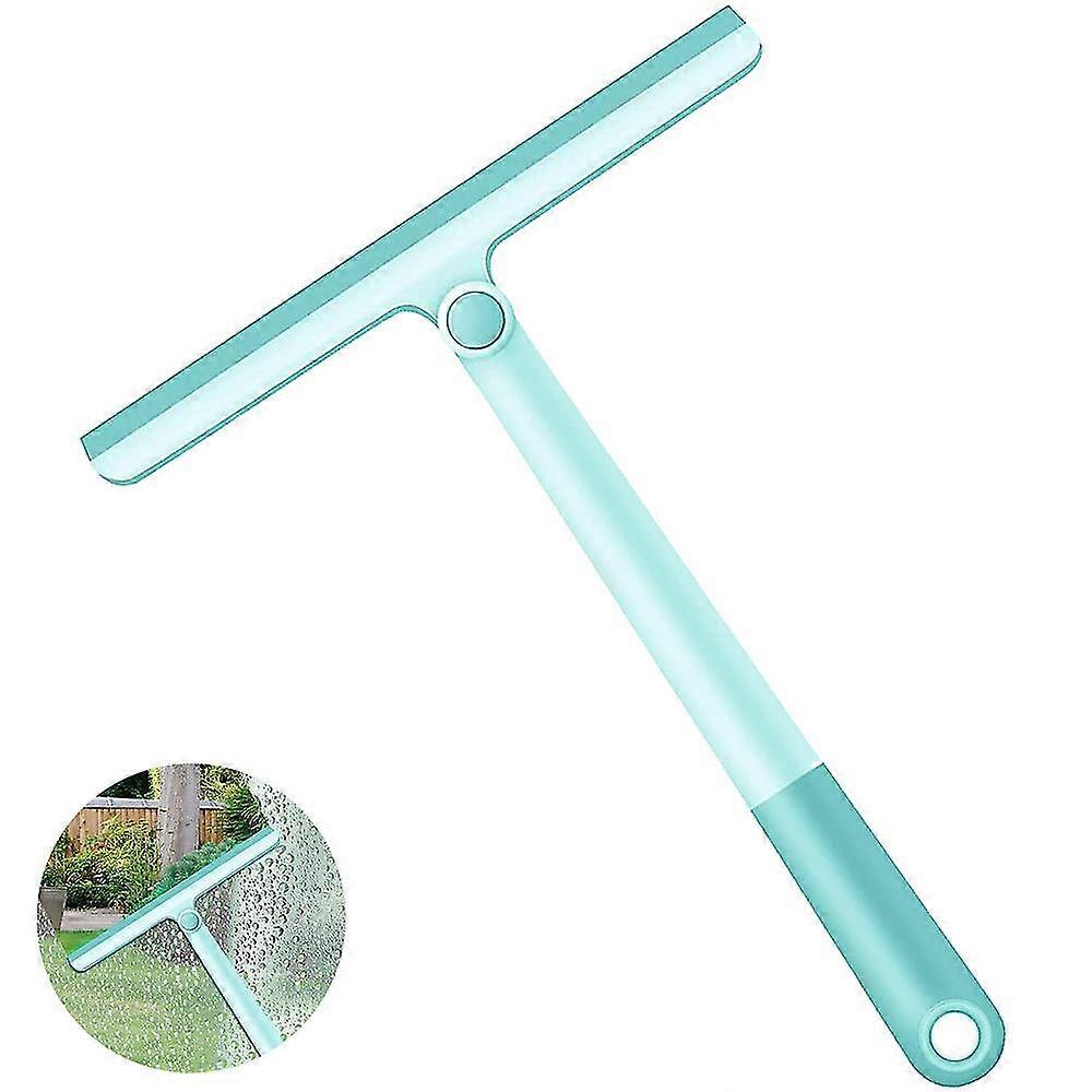 Shower Squeegee For Bathroom, Rubber Window Cleaner Squeegee,blue