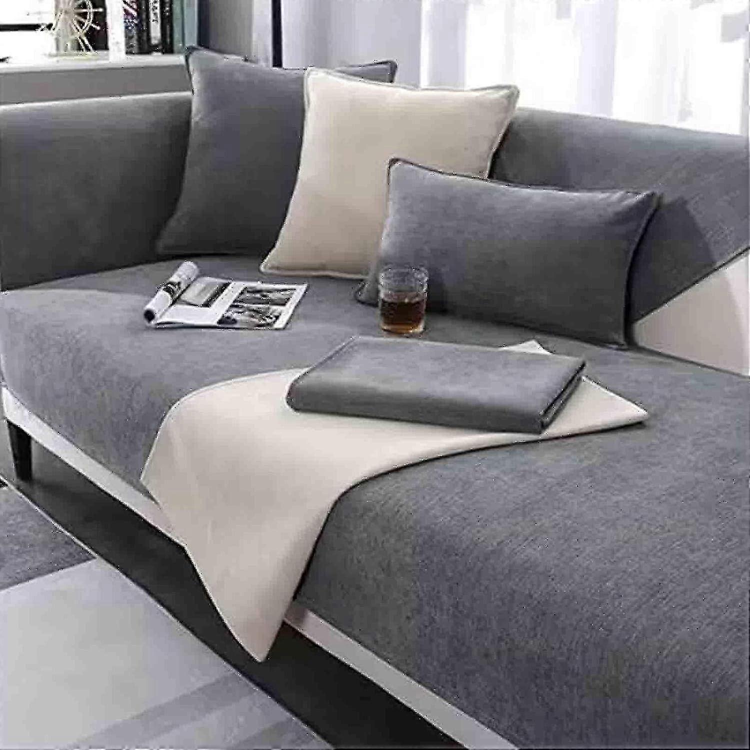 Rutschfeste Vintage-Sofaschutz-Sofa-Schutzdecke