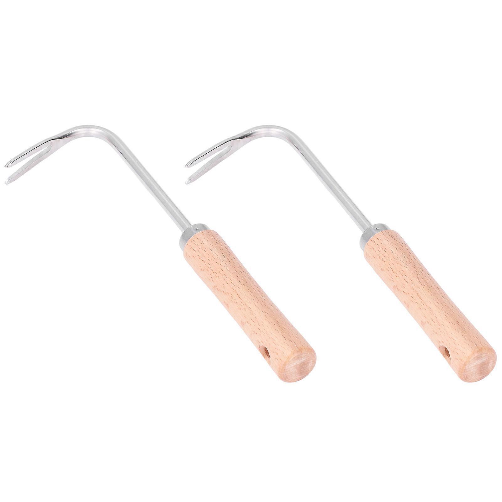 2pcs Garden Weeder Lightweight Efficient Labor Saving Ergonomic Design Small Compact Digging Supplies