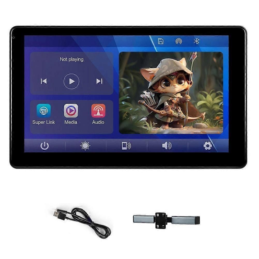 9 Inch Multi-Functional Car TV Headrest Monitor for Back Seat, IPS Touch Screen Video Player with C