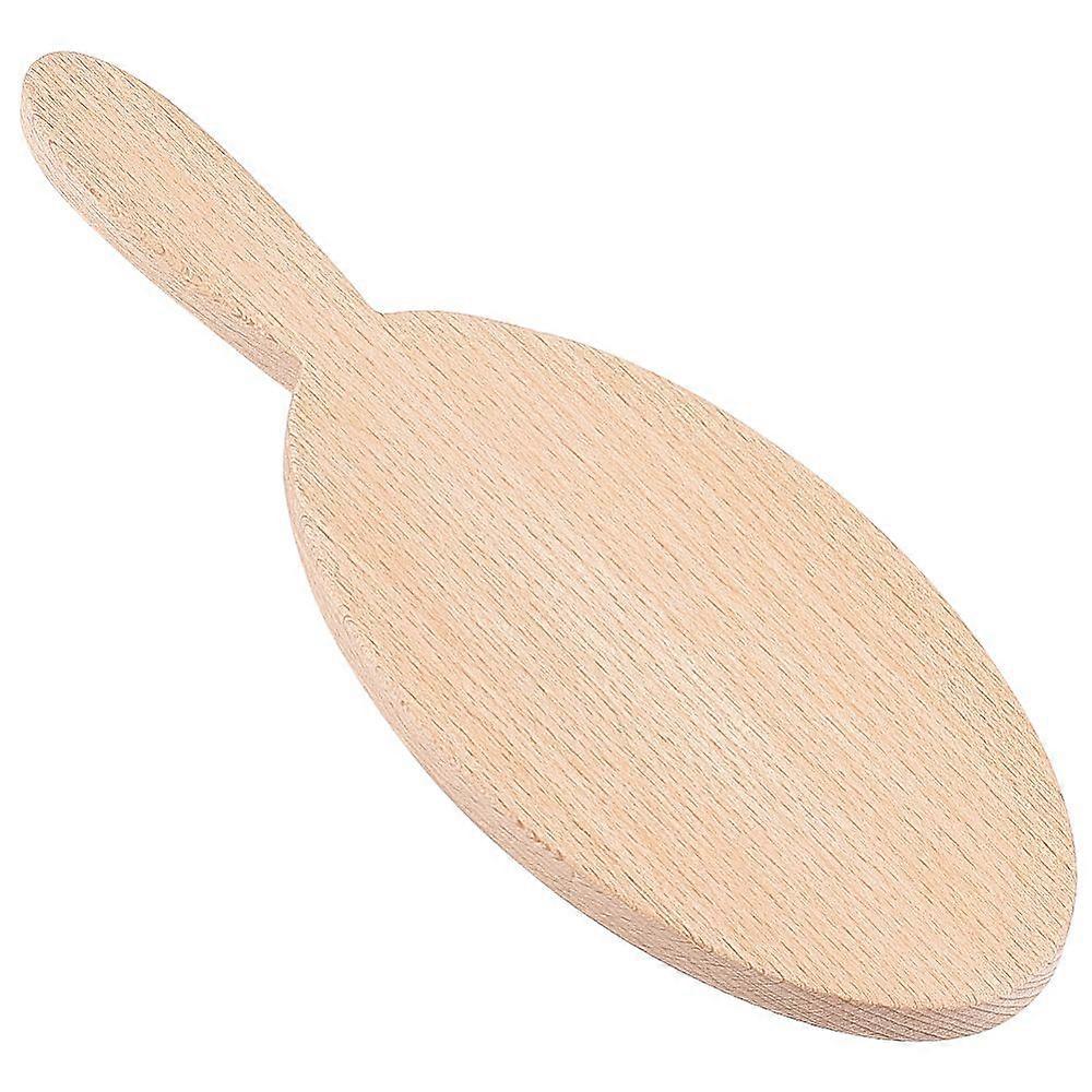 Handmade Wooden Clay Cup Paddle Clay Paddle Pottery Tools for Art Craft Ceramic Tan 220x80x10mm