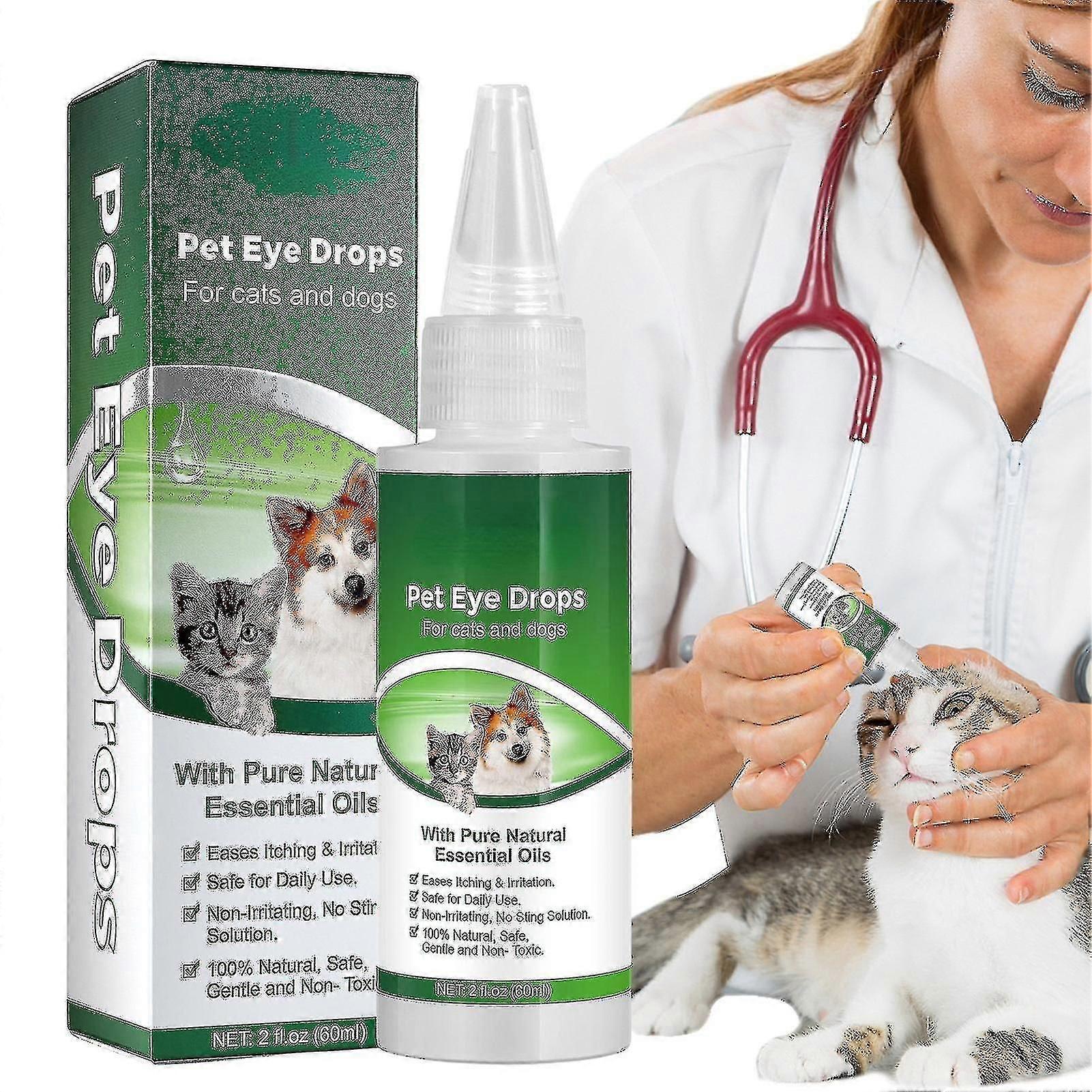 Dog Cat Conjunctivitis Eye Drops,lacrimal Conjunctivitis Red Anti Inflammatory Bactericidal Eye Care Tear Remover