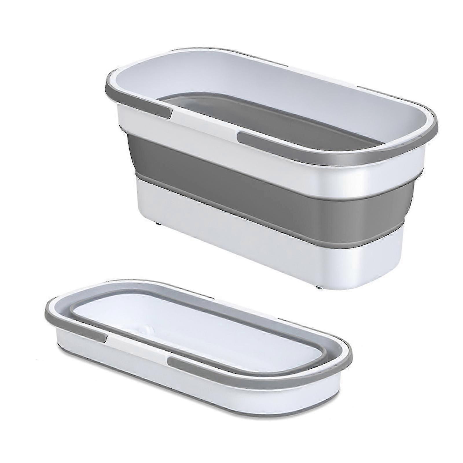 Large Flat Mop Cleaning Bucket, Large Flat Mop Floor Mop Large Foldable Portable Mop Bucket - WK