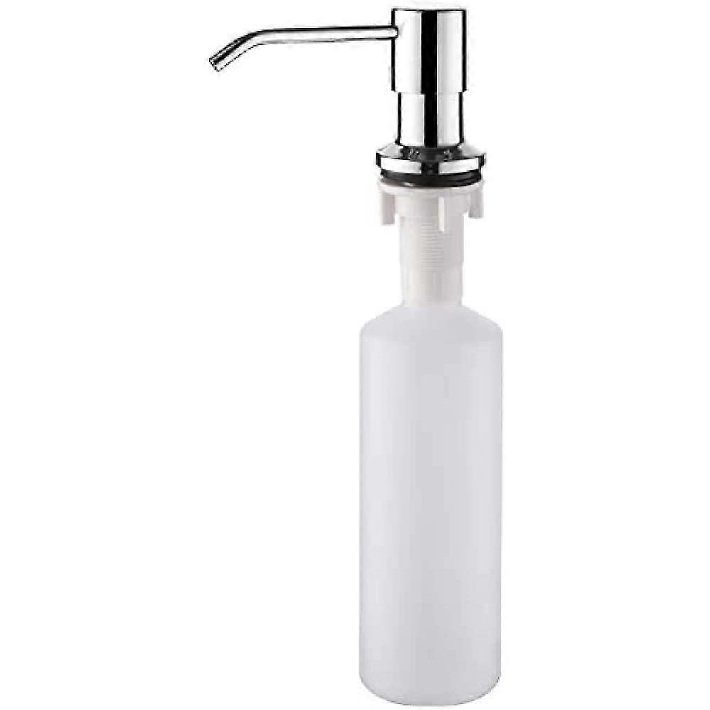 Liquid soap dispenser, chrome, for kitchen bathroom