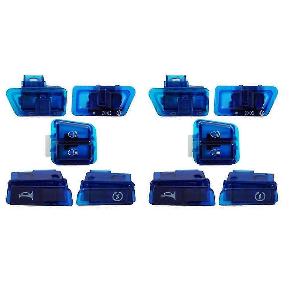 10x Motorcycle Turn Signal Switch Far and Near Light Horn Button suitable for GY6 50Cc 125Cc 150Cc AF17 AF18