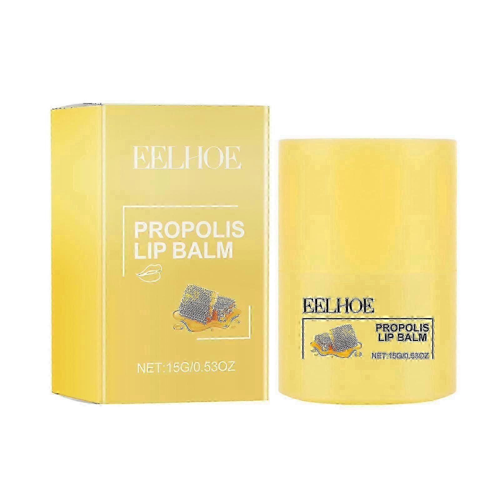 Honey Bee Lip Butter, Propolis Lip Cerin, Ενυδατικό Βάλσαμο Χειλιών Νύχτας & Μάσκα, 12ωρη Ενυδάτωση Μεγάλης Διάρκειας, Απαλή Απολέπιση