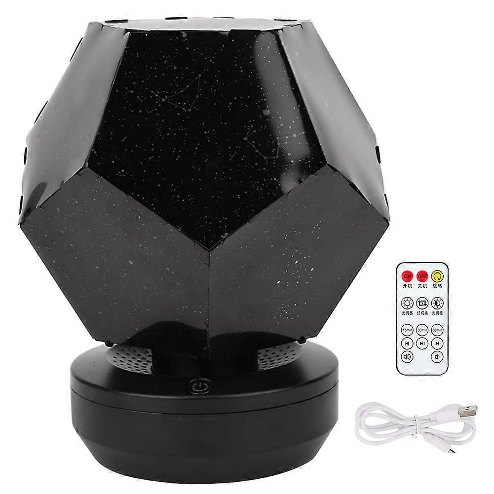 Einstellbare RGB Auto Rotation Fernbedienung Bluetooth Star Projektor Licht USB Nachtlichter