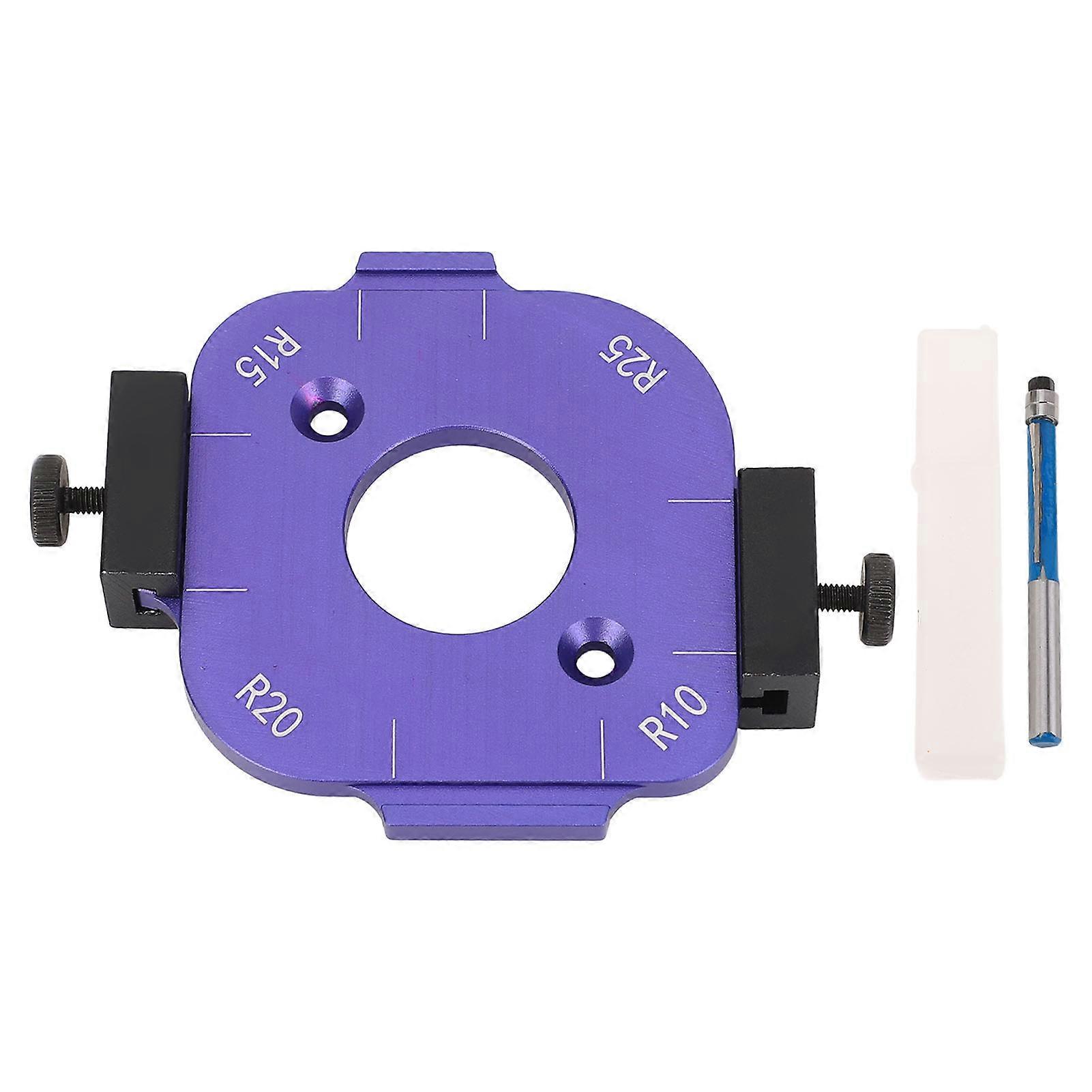 Round Corner Radius Template Woodworking Router Table Jig Wooden Board Arc Cutting Tool R10 R15 R20 R25 Angle Trimming Cutter