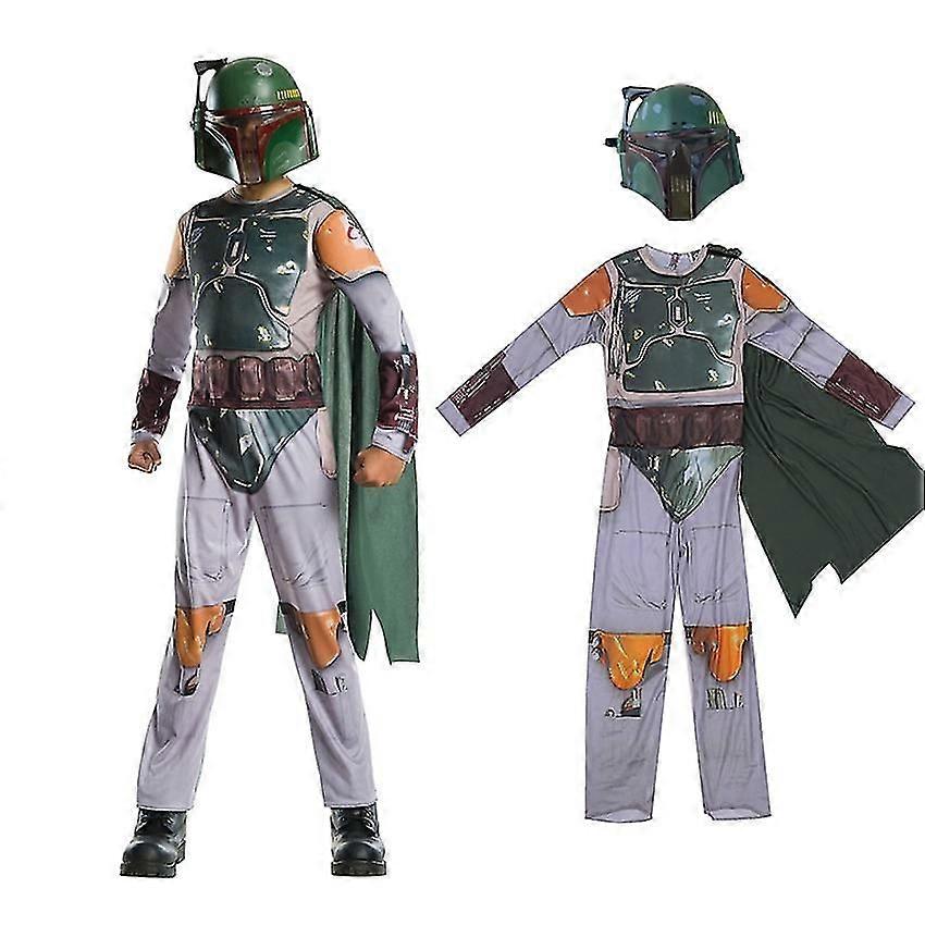 Boba Fett Cosplay Costumi Halloween Costume Per Bambini Ragazzo Anime Planet Wars Armi Boba Fett Tute Carnevale Casco Maschera