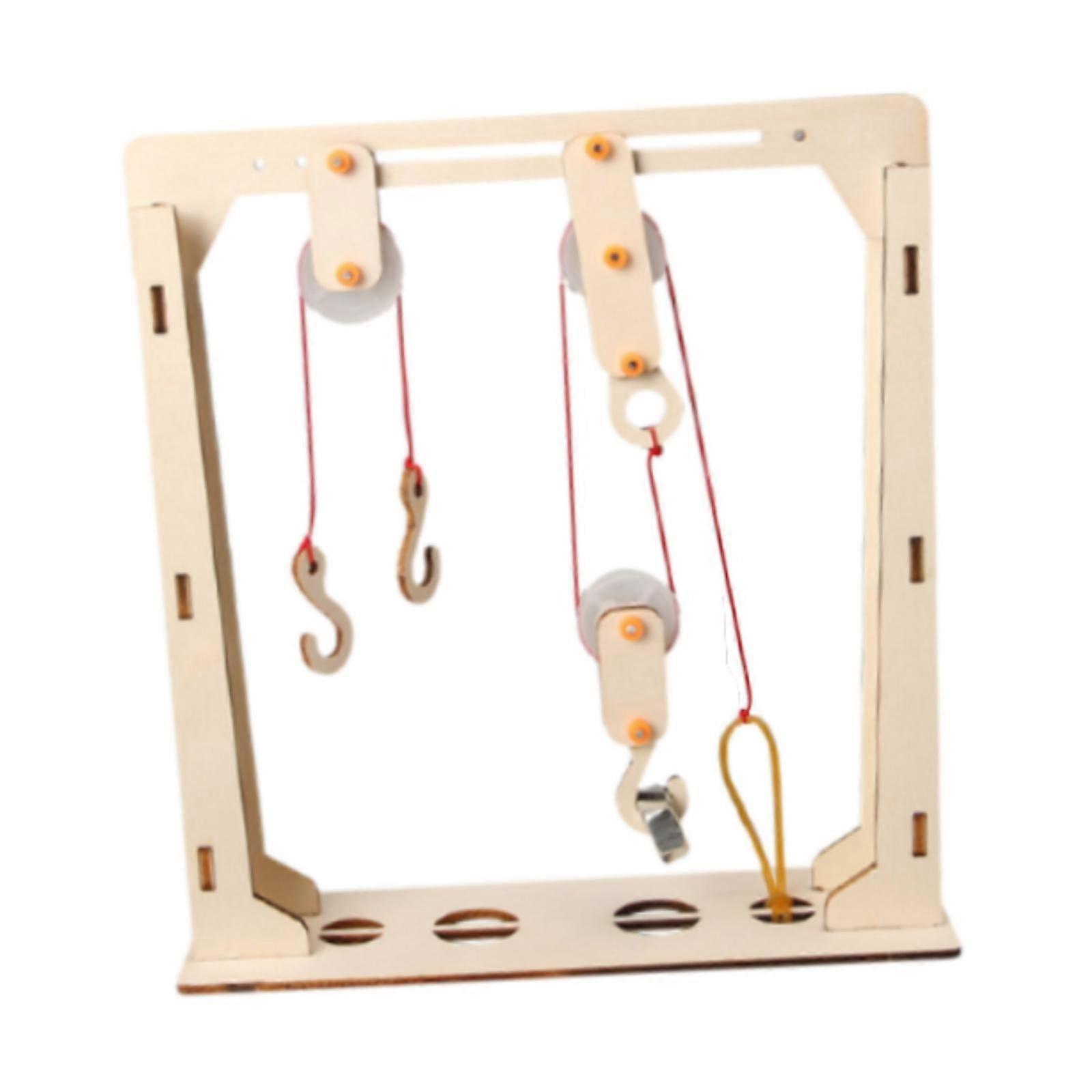 Fixed and Movable Pulleys Sturdy Physics Experiment for Home School Students