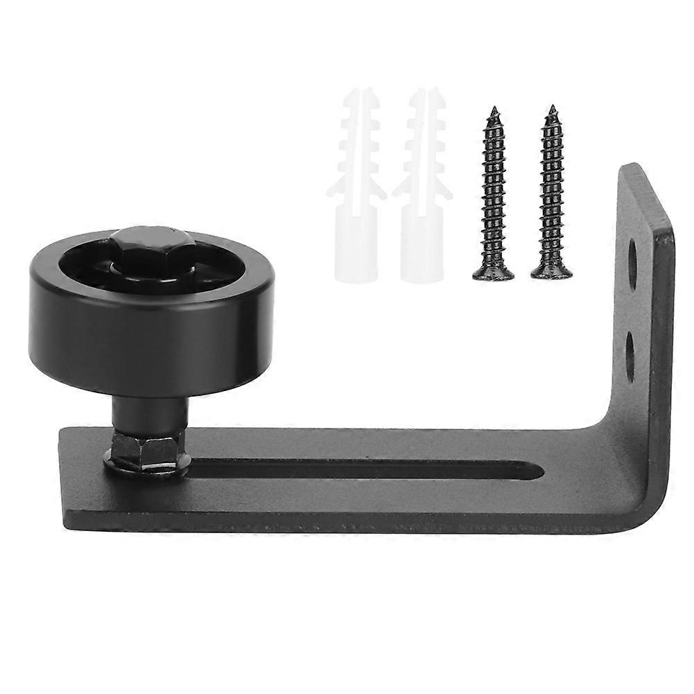 Carbon Steel Sliding Barn Door Floor Roller Guide Accessory Set with Adjustable Size and Durable Hardware Fittings