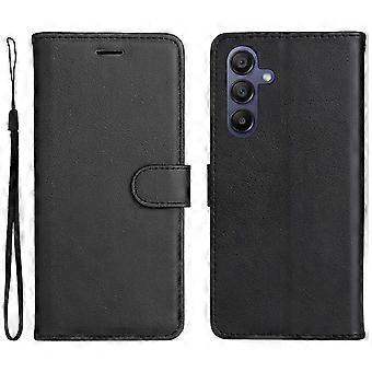 High-quality Compatible Samsung Galaxy A16 Case Solid Color Leather Phone Cover Wallet Stand