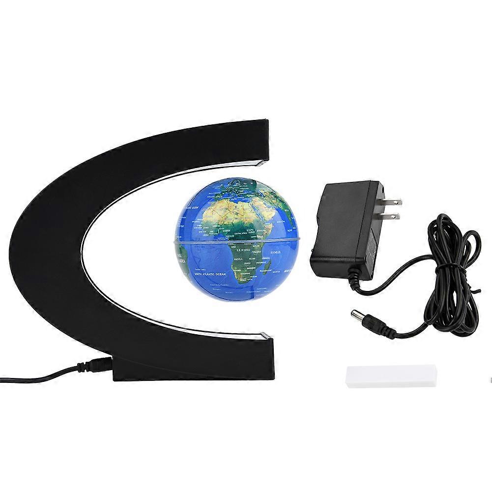 Svevevende klode magnetisk levitasjon roterende verdenskartklode med LED-lys