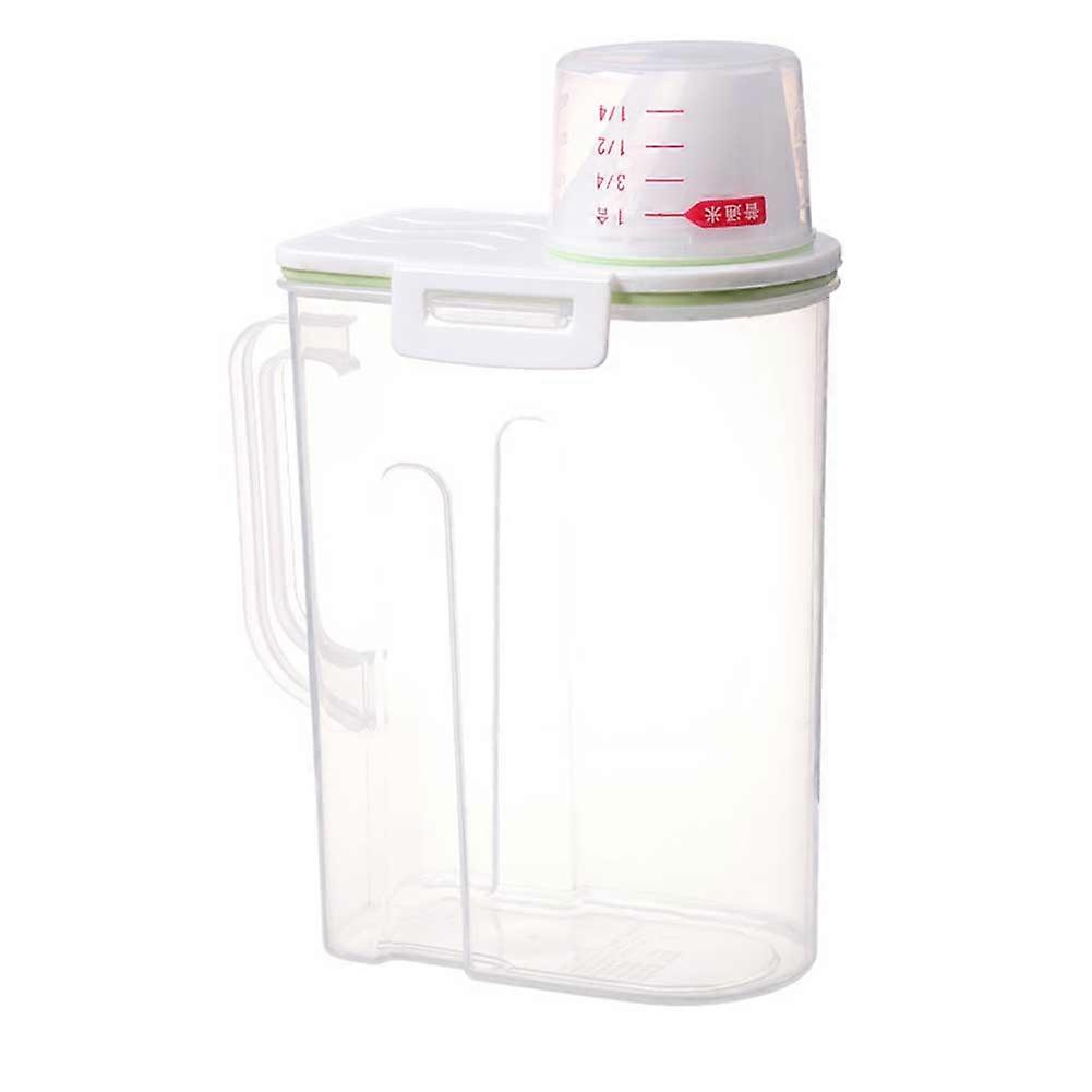 Pet Feeder Box Dog Food Storage Sealed Container with Measuring Cup