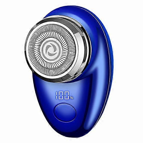 Men Electric Shaver Digital Display USB Rechargeable Mini Travel Rotary Razor Portable Cordless Hair Beard Trimmer Remover Tool Father Boyfriend Gift