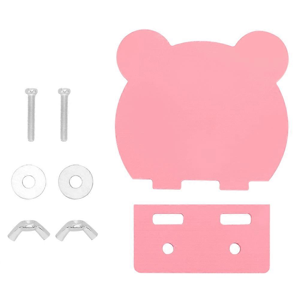 Double Screw Bird Climbing Stand for Parrots and Small Birds - Adjustable Height, Durable Design, Pink Color