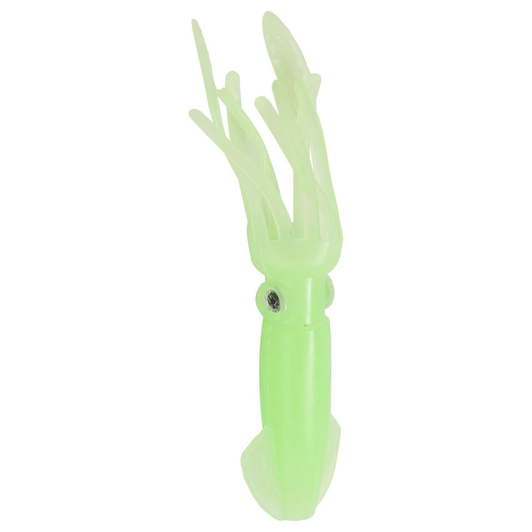 5Pcs 10.5Cm Octopus Lures Skirt Bait Glow in Dark Luminous Saltwater Bait for Tuna Dolphin Bass Lure