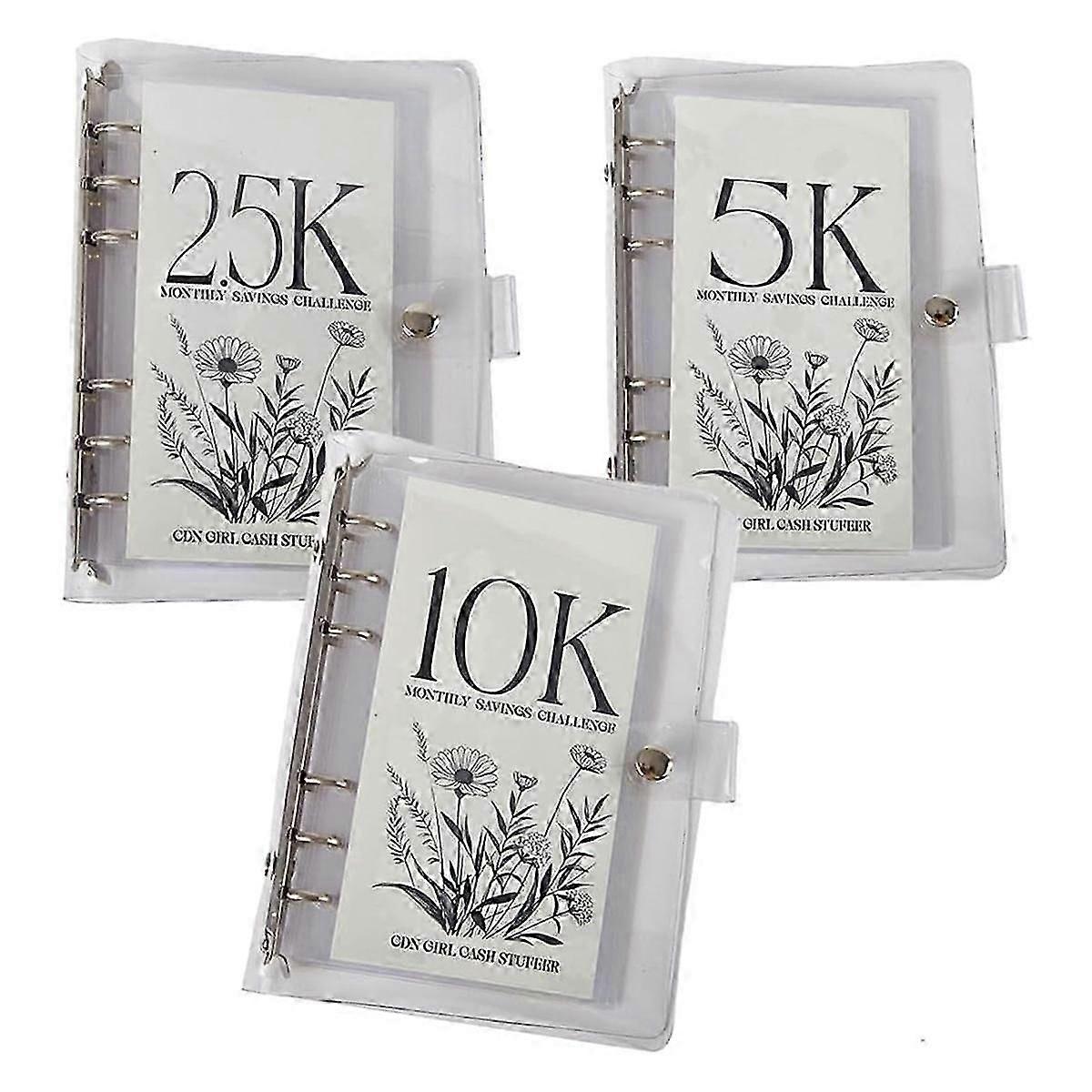 5k/10k/2.5k Savings Challenges Book 12 Month Money Saving Binder 12 Month Savings Challenges Easy and Fun Way to Save