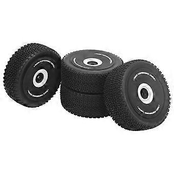 4PCS RC Rubber Front Rear Tire Tyre Set Fit for WLTOYS 124018 1/12 RC Tyre