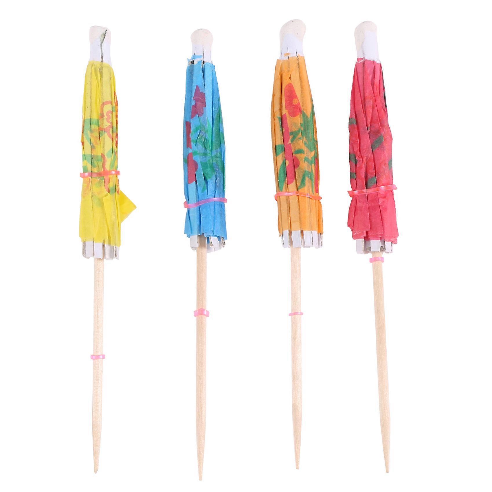 144Pcs Cocktail Umbrella for Drink&Food, Decorative Toothpicks
