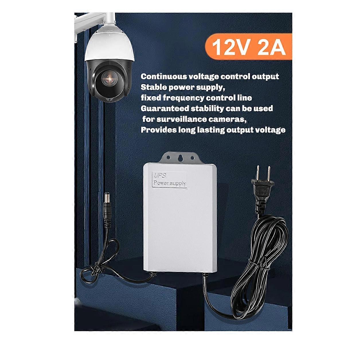 12V-2A UPS Power Supply for WiFi, Router, Modem, Security Camera Mini UPS Battery Backup Protector