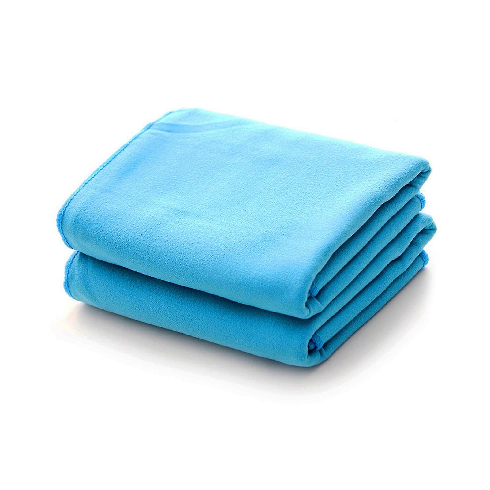Super Absorbent & Quick Drying Large Towel for Sporting Camping Backpacking Swimming (Blue)